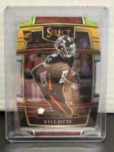 Kyle Pitts 2021 Panini Select Concourse Level Red Black Yellow Prizm Die Cut Rookie RC #46