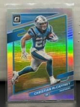 Christian McCaffrey 2021 Panini Donruss Optic Silver Prizm #160