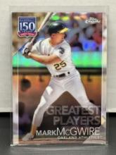 Mark McGwire 2019 Topps Chrome Greatest Players Refractor Insert #150C-9