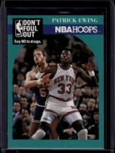 Patrick Ewing 1990 NBA Hoops Don't Foul Out Say No to Drugs #388