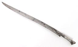 Fine Nielloed Yatagan Sword