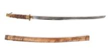 Vintage Japanese Katana Sword with Scabbard