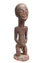 Tall Singiti Male Figure, Wood Carved