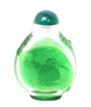 Bright Green Chinese Peking Snuff Bottle