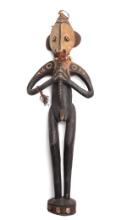 Exotic Chambri Peoples Carved Wood Flute or Wusear Ancestor, PNG Sepik 20th c.
