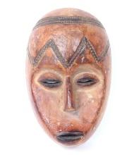 African Carved Wood Lega Mask
