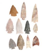 Assorted lot of 11 Stone Points / Arrowheads