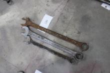 (3) Combination Wrenches - 1 13/16", 1 5/8", 1 7/16"