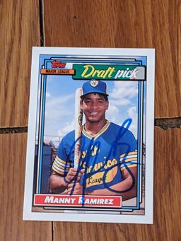 Manny Ramirez autographed card w/coa