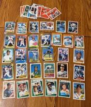 MLB and NFL bulk Vintage card lot; molitor/gwynn/frank/bo/griffey/bench/ripken/mcgwire,etc
