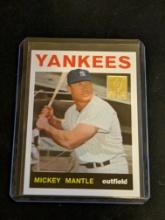 1996 Topps Mickey Mantle Reprint 1964 Topps #50