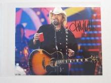 TOBY KEITH SIGNED 8X10 PHOTO WITH COA