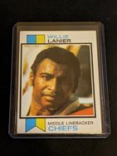 1973 Topps Football Cards Willie Lanier HOF Kansas City Chiefs #410