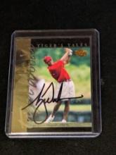 Tiger Woods autographed card w/coa