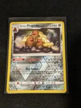 Alolan Dugtrio pokemon card reverse holo