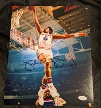 Julius Erving 11x14 autographed photo with JSA COA/witnessed