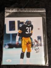 Donnie Shell Signed 8x10 Photograph w/Ins - witnessed