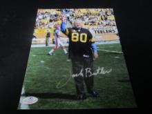 JACK BUTLER SIGNED 8X10 PHOTO STEELERS COA