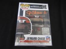 JaMarr Chase signed Funko Pop Figure COA