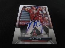 Mike Trout Signed Trading Card EUA COA
