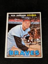 1967 Topps #101 Ken Johnson Atlanta Braves MLB Vintage Baseball Card