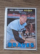 1967 Topps #101 Ken Johnson Atlanta Braves Vintage Baseball Card