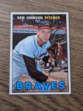 1967 Topps #101 Ken Johnson Atlanta Braves Vintage Baseball