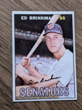 Vintage 1967 Topps #311 Ed Brinkman Washington Senators MLB Vintage Baseball Card