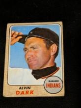 1968 Topps #237 Alvin Dark Cleveland Indians Vintage