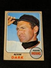 1968 Topps #237 Alvin Dark Cleveland Indians Vintage Original