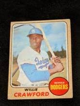 1968 Topps Baseball #417 Willie Crawford