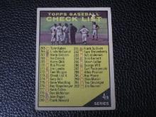 1961 TOPPS #273 4TH SERIES CHECKLIST MARKED