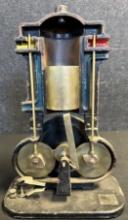 Antique Cast Iron Milvay Scientific 4 Cycle Engine Cutaway Advertising Store Display