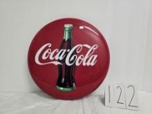 Coca-cola "tacker Type" Round Sign By Tablecraft