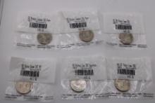 Six Uncirculated Sealed Quarters