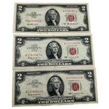 Series 1953 A, and 1963 $2 Bills