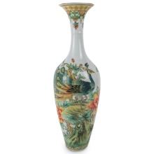 Large Antique Chinese Eggshell Porcelain Vase