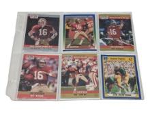 Lot of 6 Joe Montana Football Trading Cards