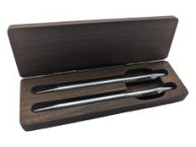 Quill Pen Set with Pioneer Partner Engraved Wooden Box