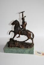 Bronze Figurine-Indian on Horseback