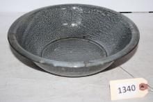 Enamel Grey Wash Pan