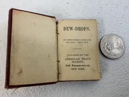 ANTIQUE MINIATURE BOOK DEW DROPS C. 1860