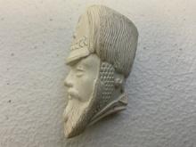 ANTIQUE ENGLISH CLAY PIPE HEAD