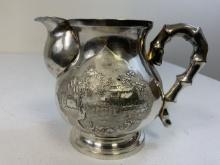 VINTAGE ASIAN SILVER VASE VIETNAM HALLMARKED