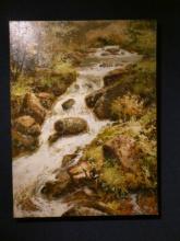 Axton Running Brook Oil Painting