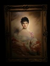 Signed Elegant Lady Oil Painting