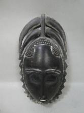 Vintage Carved Wood African Tribal Mblo Portrait Mask