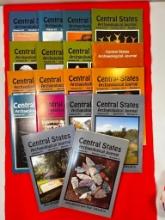 18 Copies of "Central States Archaeological Journal" Including the Larger 60th Anniversary Issue