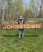 Johnstown Great Lakes Freighter Name Board Sign-1 Of 2