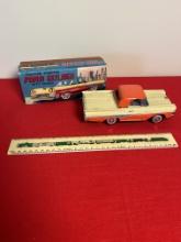 Ford Skyliner Tin Friction Toy With Driver